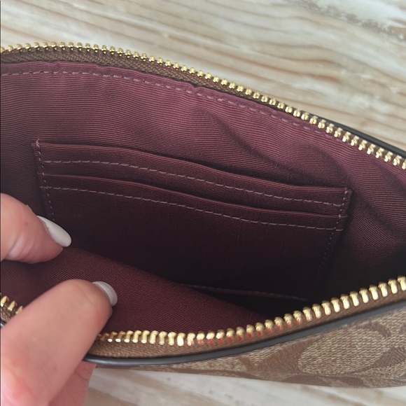 Coach Brown Wristlet - Picture 5 of 6